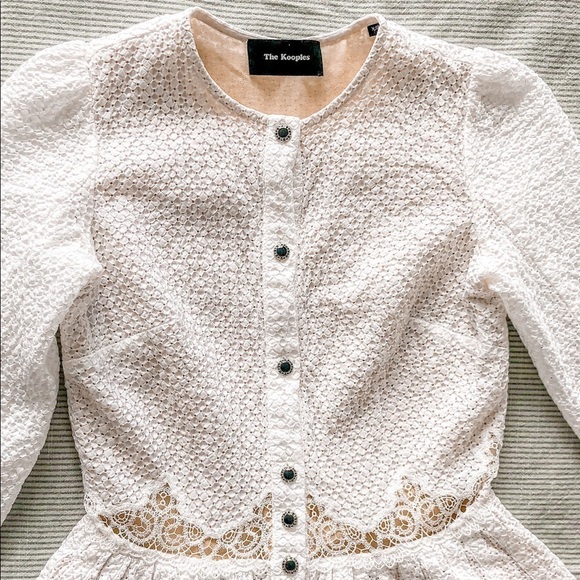 THE Kooples Button up lace layered dress - Picture 6 of 15